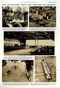 Antique Old Print 1951Egypt Parliament Ismailia Leviathan University Boat 20th