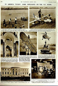 Antique Old Print 1951 Singapore Ship Tate Gallery Ipswich America Baylor 20th