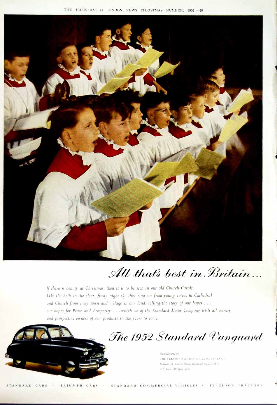 Antique Old Print 1951 Princess Elizabeth England Motor Car Advertisement 20th