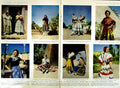 Original Old Vintage Print 1951 Women Spanish Girls Costumes Granada Churchill