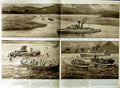Antique Old Print 1951 Royal Navy Ships Korea War Cardigan Bay Mig-15 Jet 20th