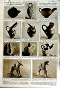 Original Old Vintage Print 1951 Pottery Kanesh Anatolian Assyrian Archaeology