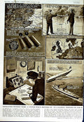 Old Vintage Print 1951 Navy Decca Navigator System Ships Art Rowlandson 20th