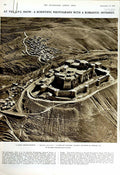 Old Vintage Print 1951 Crusader Castle Syria Coventry Cathedral Germany 20th
