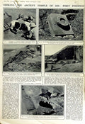 Old Vintage Print 1951 Temple Sin Archaeology Assyrian Palace Eel Fish 20th