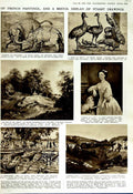Old Vintage Print 1952 Art Stuart Drawings Gainsborough Coubert Daumier 20th