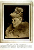 Original Old Vintage Print 1952 Portrait Queen Mary Grandmother Queen Royalty