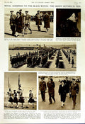 Original Old Vintage Print 1952 Queen Mother Elizabeth Fife Scotland Crail Camp