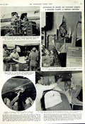 Old Vintage Print 1952 French Airliner Sovier Jet Fighters War Herr Kurth 20th