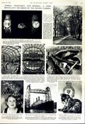 Original Old Vintage Print 1952 Electric Wrist Watch Volendam Ship Cougar Kew
