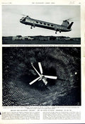 Original Old Vintage Print 1952 Britain New Helicopter Airliner Bristol Filton