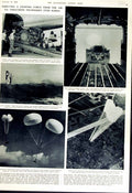 Old Vintage Print 1952 Parachute Experiments Korea Flying Boxcar Howitzer 20th
