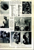 Old Vintage Print 1952 Archaeology Pagan'S Well Roman Carved Stone Animal 20th