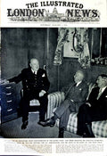 Original Old Vintage Print 1952 Winston Churchill Walter Gifford Eden Ship Mary