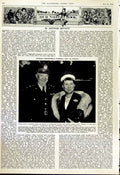Old Vintage Print 1952 Queen Elizabeth Duke Edinburgh Chelsea Eisenhower 20th