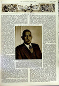 Antique Old Print 1952 Dr. Malan African Prime Minister Senanayake Ceylon 20th