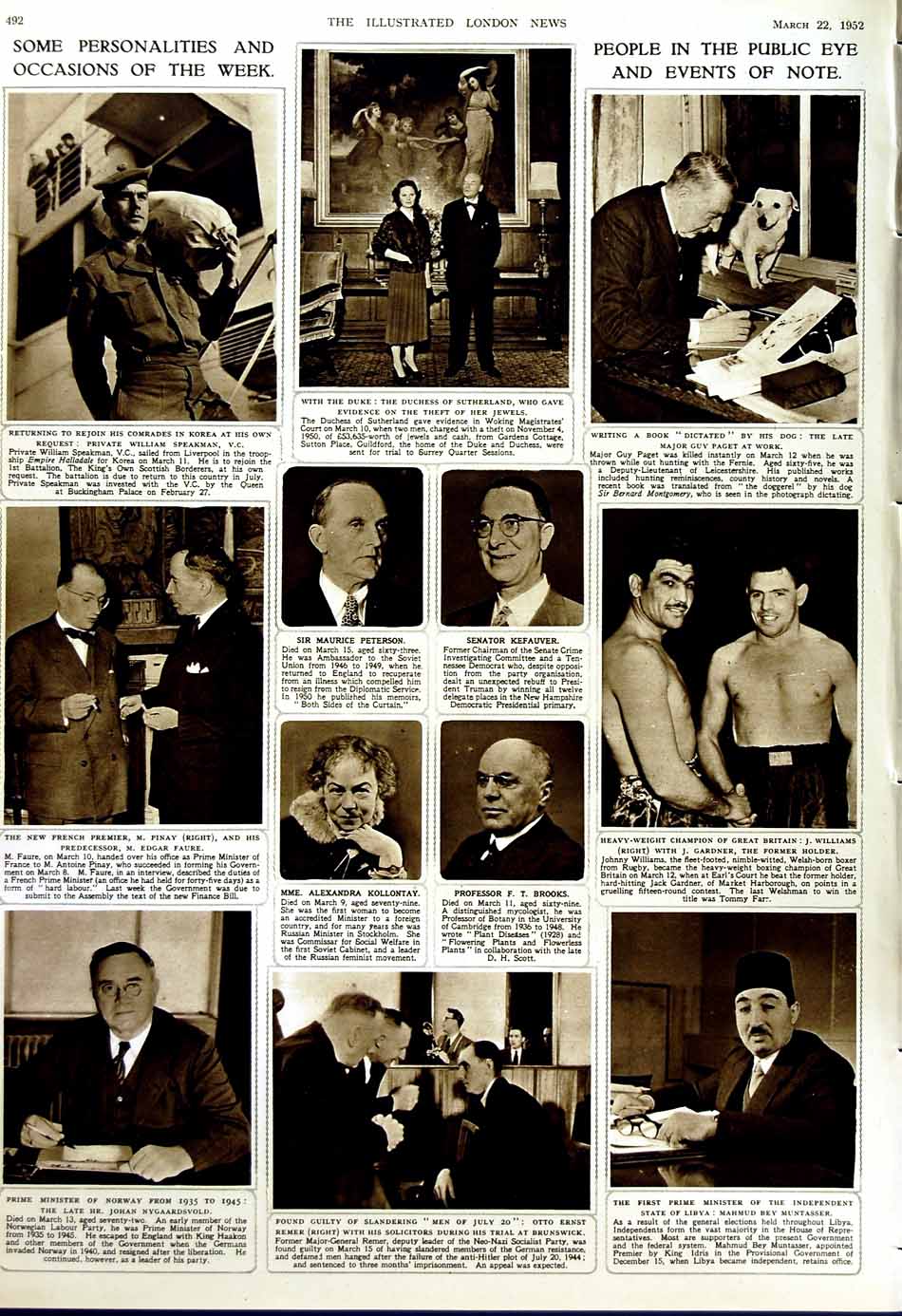 Original Old Vintage Print 1952 Ship N.A.T.O Theatre Korea Cairo Peterson Otto