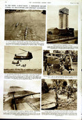 Antique Old Print 1952 Ship Kenya Castle British Talent Bowen Helicopters 20th