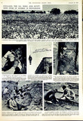 Antique Old Print 1952 Winston Churchill President Truman War India Cairo 20th