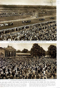Old Vintage Print 1952 Royal Ascot Queen Elizabeth Duke Edinburgh Horses 20th