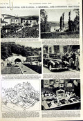 Old Vintage Print 1952 Sport Art Science Rugby Train Crash Bank England 20th