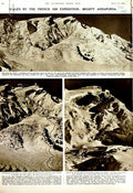 Old Vintage Print 1952 Annapurna Himalayas Mountains Messmer Deakin Men 20th