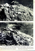 Antique Old Print 1952 Black Monch Swiss Alps Montgomery Ship Liberty Cat 20th
