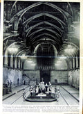 Old Vintage Print 1952 King George Funeral Coffin Westminster Edinburgh 20th
