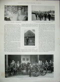 Old Antique Print 1900 Transvaal War Ambulance Arundel Nordenfeldt Gun 20th