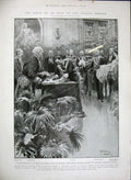 Old Antique Print 1904 Coronation King Servia Belgrade Humbert Racconigi 20th