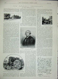 Old Antique Print 1895 Military Tournament Agricultural Boswell Church 19th