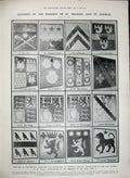 Old Antique Print 1906 Sanatorium Sussex King Knights Emblems St Paul'S 20th