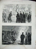 Old Antique Print 1890 Dogs Terrier Club Show Queen Tudor Victor India 19th