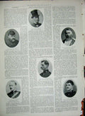 Original Old Antique Print 1901 Man House Steps War Halliday Park Cecil Key