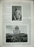 Original Old Antique Print 1897 Graeco-Turkish War Siers Bent Grant New York