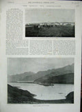 Old Antique Print 1893 Bering Sea Arbitration Illalook Harbour Seals Men 19th