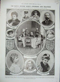 Original Old Antique Print 1906 Spain Wedding Ena LeopAlexander Toros Opera