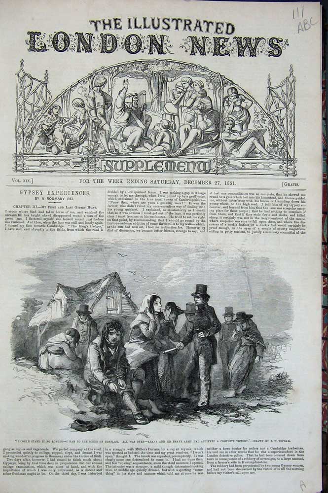 Old Antique Print 1851 Keane Army Christmas Tree Children Music Lyrics 19th