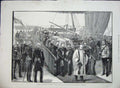 Old Antique Print 1884 Funeral Duke Albany Ship Osborne Windsor Railway 19th