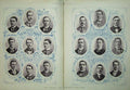 Original Old Antique Print 1895 Oxford Cambridge Boat Race Portrait Crews Men