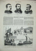 Old Antique Print Cape Town 1879 Cattle Bradstreet Zulu War Basuto Ekowe 19th