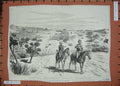 Original Old Antique Print 1885 War Soudan Redvers Buller Metammeh Korti Siers