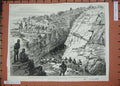 Old Antique Print 1885 Khartoum Expedition Gakdul Wells Well War Troops 19th