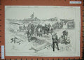 Old Antique Print 1886 Soudan War Battle Ginnis General Stephenson Horse 19th
