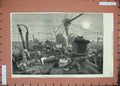 Original Old Antique Print 1872 China Forecastle Mail Steamer Ship Red Sea Art