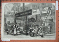 Old Antique Print 1862 British Columbia Price Edward Island Courts People 19th
