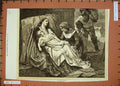 Old Antique Print 1872 Shipwrecked Family Sea-Shore Elizabeth Jaerichau 19th