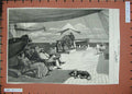 Old Antique Print 1885 Ship Deck Life-Boat Wheel Dog People Sleeping Art 19th