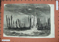 Old Antique Print 1870 Blessing Sea Sardine Fishing Season Boats Sea Art 19th
