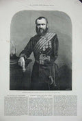 Old Antique Print 1878 Lieutenant-General Sir Browne War Khyber Pass Art 19th